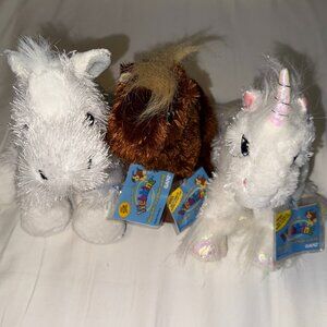 Webkinz Horse & Unicorn Bundle NWT with Sealed Code
